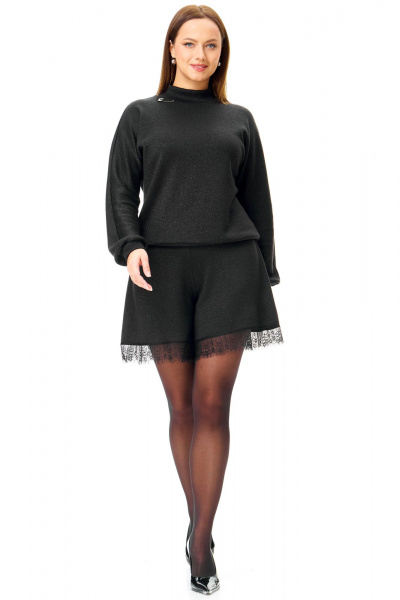 Джемпер, шорты T&N 7717 черный - фото 1