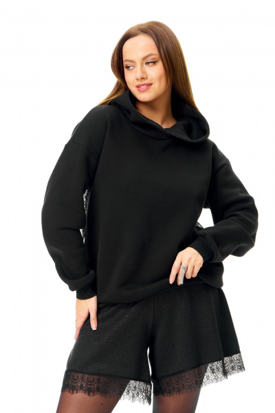 Худи, шорты T&N 7718 черный - фото 7