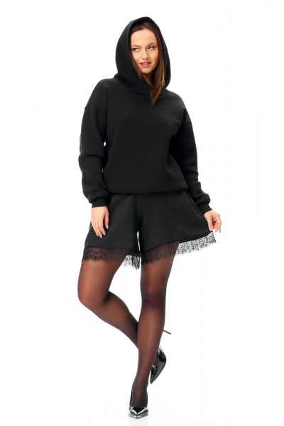 Худи, шорты T&N 7718 черный - фото 3