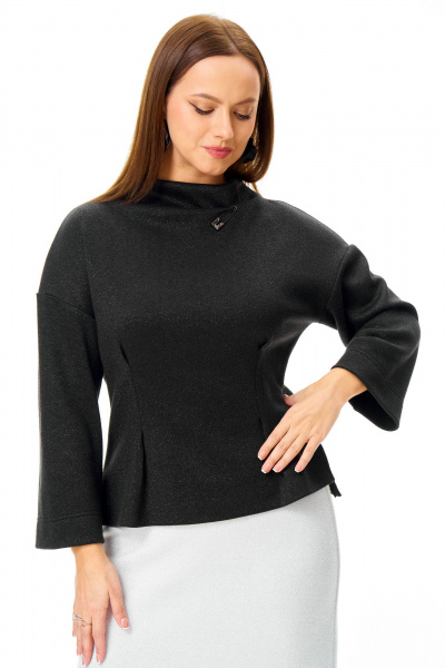 Джемпер, юбка, манжеты T&N 7721 черный-белый - фото 2