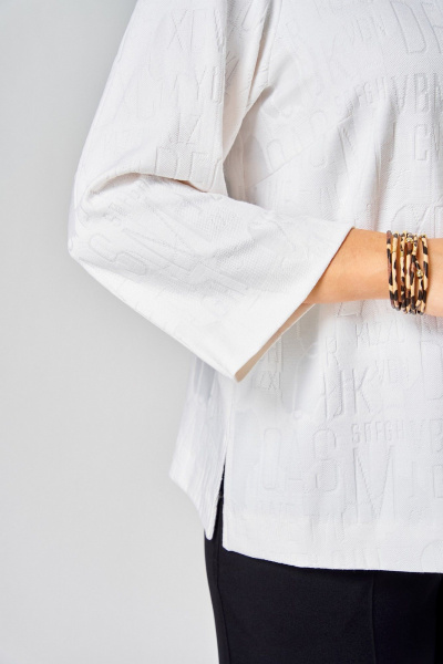 Блуза БелЭльСтиль 880-3_30_22 белый принт - фото 5