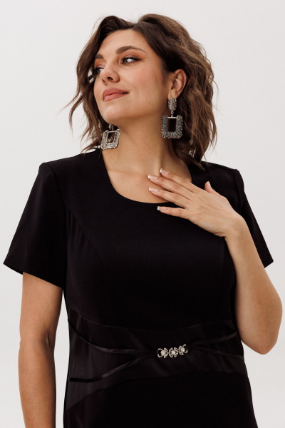 Платье Anelli 1761 черный_лебедь - фото 6