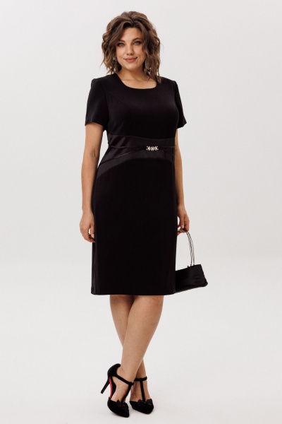 Платье Anelli 1761 черный_лебедь - фото 3