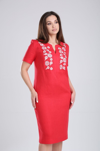 Платье MALI 419-019 красный - фото 5