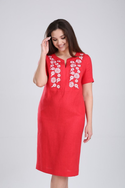 Платье MALI 419-019 красный - фото 4