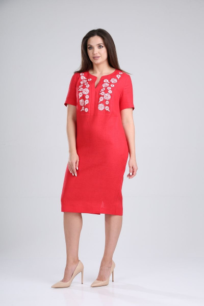 Платье MALI 419-019 красный - фото 3