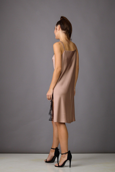 Платье Rosheli 834/2 бежевый - фото 3