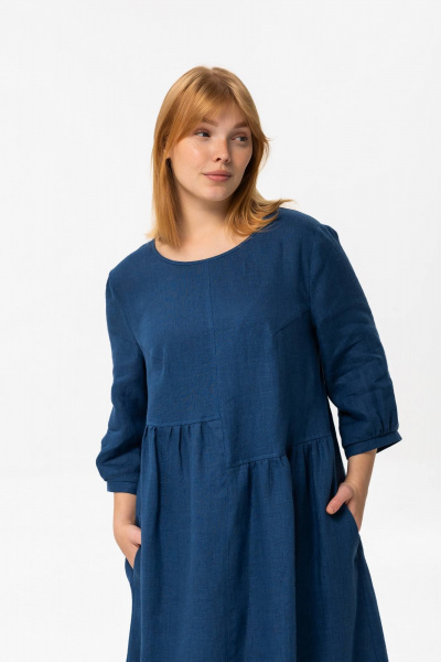 Платье SHLOMO 4-33 синий - фото 3