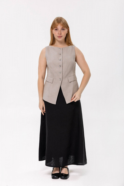 Жилет SHLOMO 6-2 светло-серый - фото 1