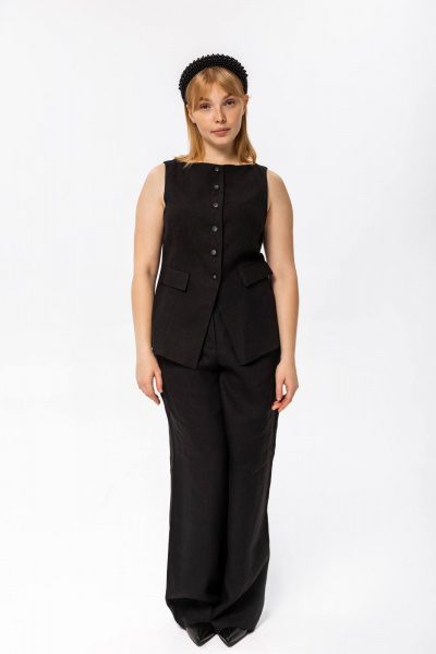 Жилет SHLOMO 6-2 черный - фото 1