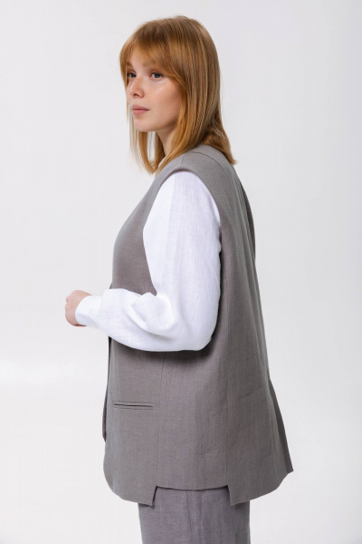 Жилет SHLOMO 6-4 серый - фото 3