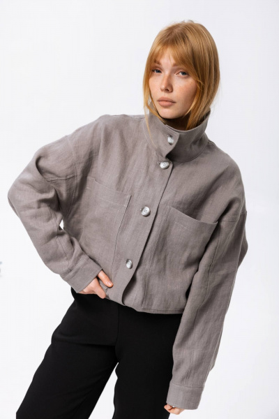 Куртка SHLOMO 9-4 серый - фото 1