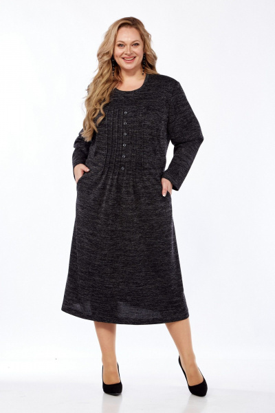 Платье СиБон 0224а асфальт - фото 1