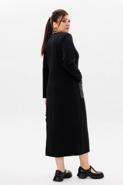 Платье Anelli 60 черное_искушение - фото 7