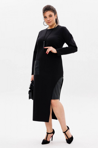 Платье Anelli 60 черное_искушение - фото 2