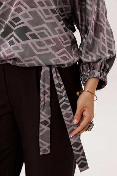 Блуза Anelli 1662 ромбовидные_холмы - фото 4