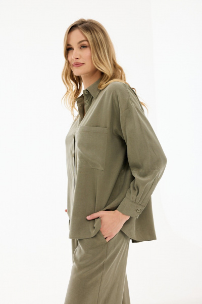 Блуза, брюки Prestige 5537 оливка - фото 2