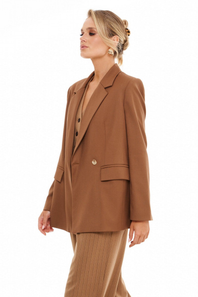 Жакет Prestige 5549/1 бледно-коричневый - фото 3
