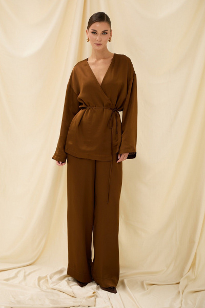 Брюки, жакет Prestige 5623 охра - фото 1