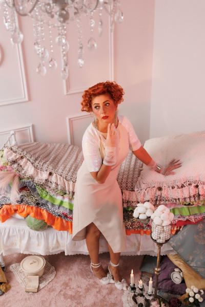 Платье Mubliz 296 экрю - фото 18