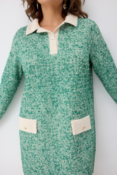 Платье BegiModa 1061 малахит - фото 8