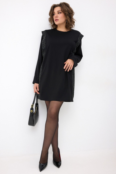 Платье BegiModa 1063 черный - фото 9