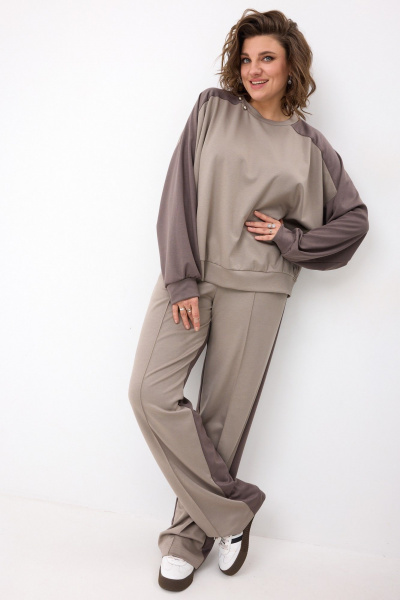 Брюки, свитшот BegiModa 3102 фиолетовый кварц - фото 3