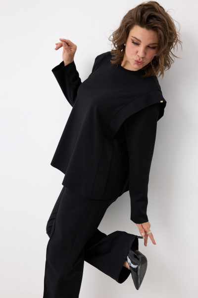 Брюки, лонгслив BegiModa 3104 черный - фото 8