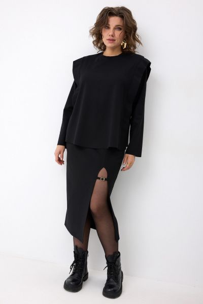 Лонгслив BegiModa 4150 черный - фото 6