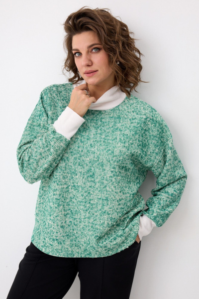 Лонгслив BegiModa 4151 малахит - фото 3