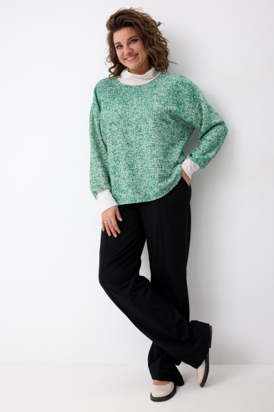 Лонгслив BegiModa 4151 малахит - фото 4