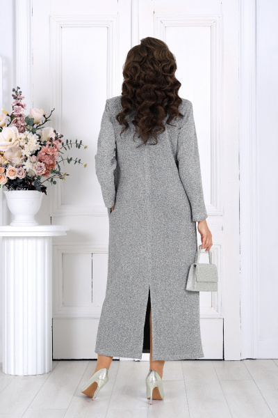 Платье Ninele 6036 серебряный - фото 10