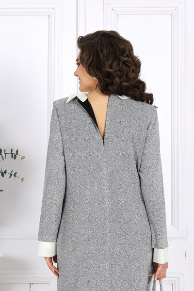 Платье Ninele 6036 серебряный - фото 12