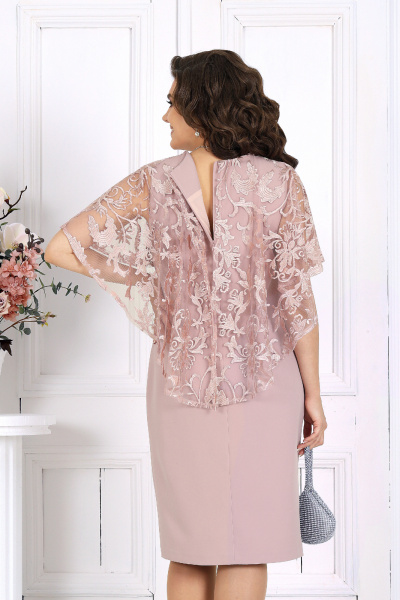 Платье Ninele 7508 пудра - фото 11