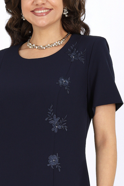 Накидка, платье Ninele 7516 синий - фото 5