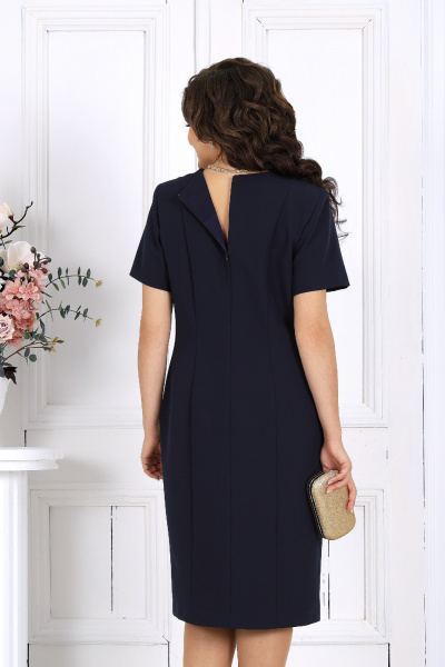 Накидка, платье Ninele 7516 синий - фото 11