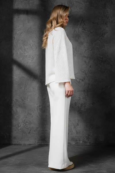 Джемпер Erika 7201 белый - фото 4