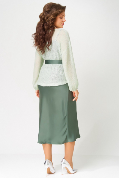 Накидка, платье Fita 3221 нефрит_мята - фото 8