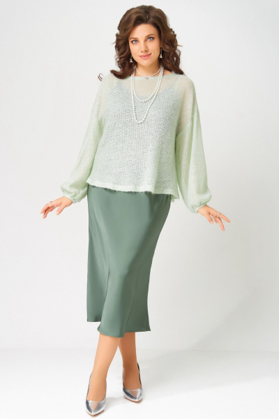 Накидка, платье Fita 3221 нефрит_мята - фото 4