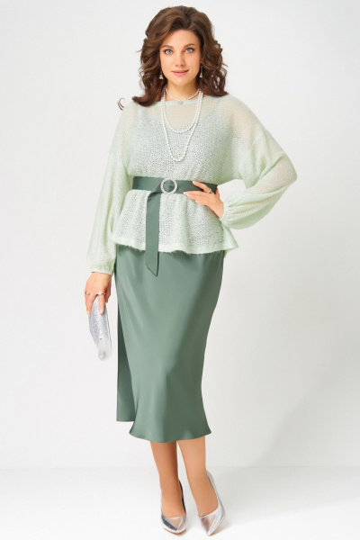 Накидка, платье Fita 3221 нефрит_мята - фото 1
