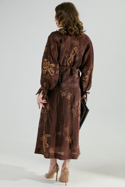 Платье NikVa 1008-1 шоколад - фото 7