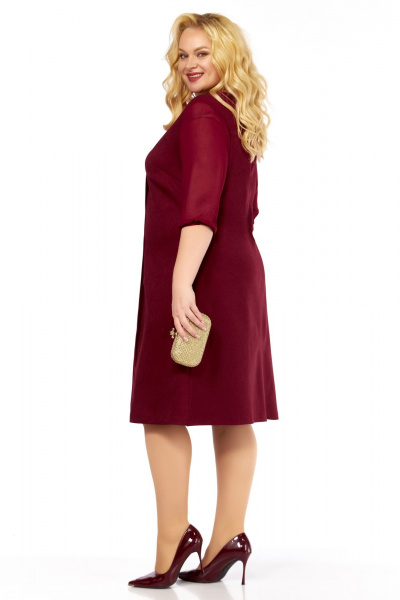 Платье Belinga 1237 бордовый - фото 7