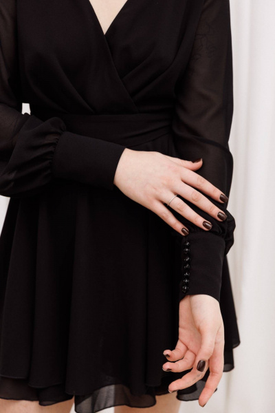 Платье AVEEVA 5261 черный - фото 3