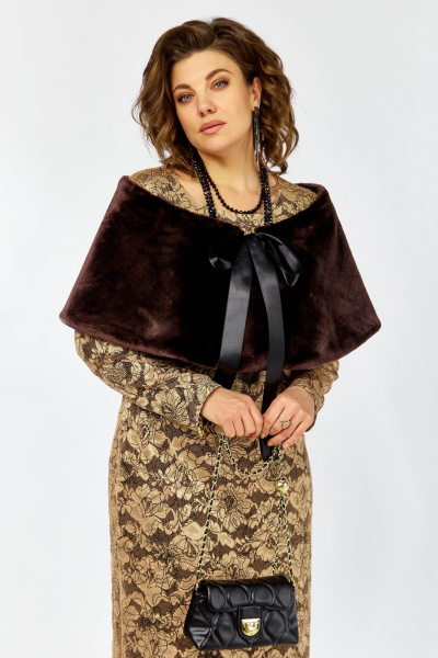 Болеро, платье Lady Secret 25305 золотой+черный - фото 4