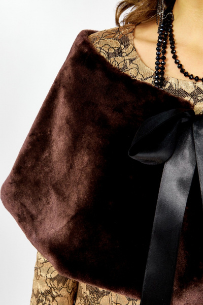 Болеро, платье Lady Secret 25305 золотой+черный - фото 6