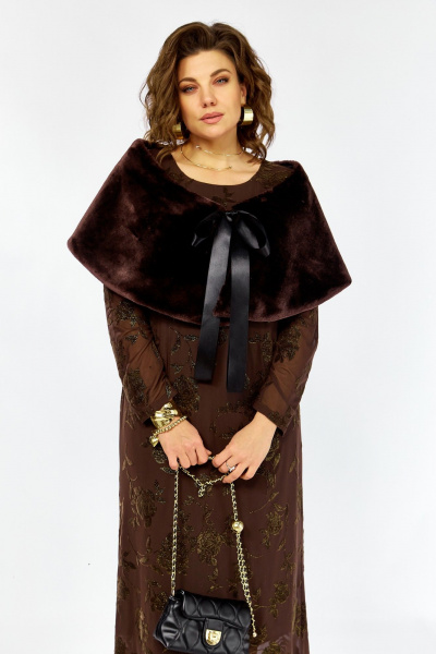 Болеро, платье Lady Secret 25307 коричневый - фото 4