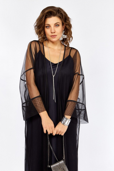 Кардиган, платье Lady Secret 25308 синий/черный - фото 3