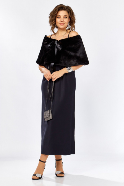 Болеро, платье Lady Secret 25309 черный/синий - фото 1