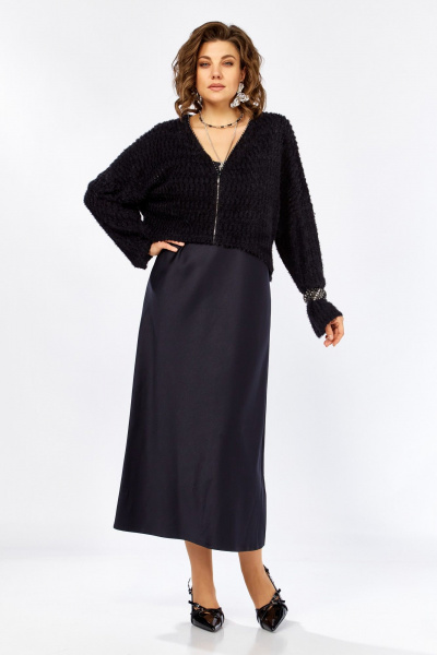 Джемпер, платье Lady Secret 25310 черный/синий - фото 1