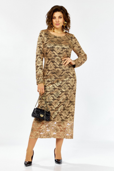Платье Lady Secret 25311 золото+черный - фото 1